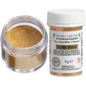 Sugarflair Edible Lustre Glitter Pure Gold 4g