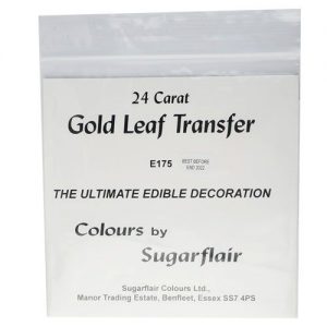 Sugarflair eetbaar bladgoud 24 karaats Gold Leaf Transfer