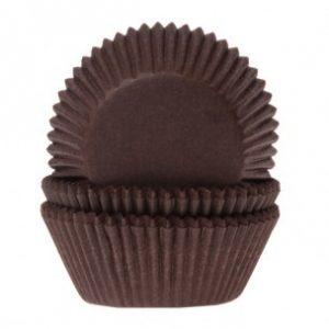 House of Marie Baking Cups Brown Pk/50