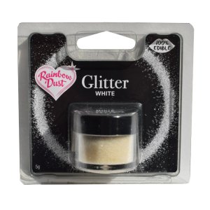 Rainbow Dust Edible Glitter White 5 gram