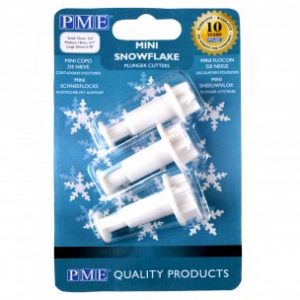 PME Mini Snowflake Plunger Cutters Set/3 SF709