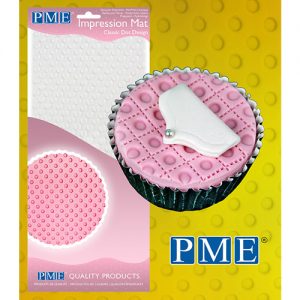 Geef je fondant, marsepein of gum paste een indruk van zebra patronen met deze flexibele impression mat van PME.