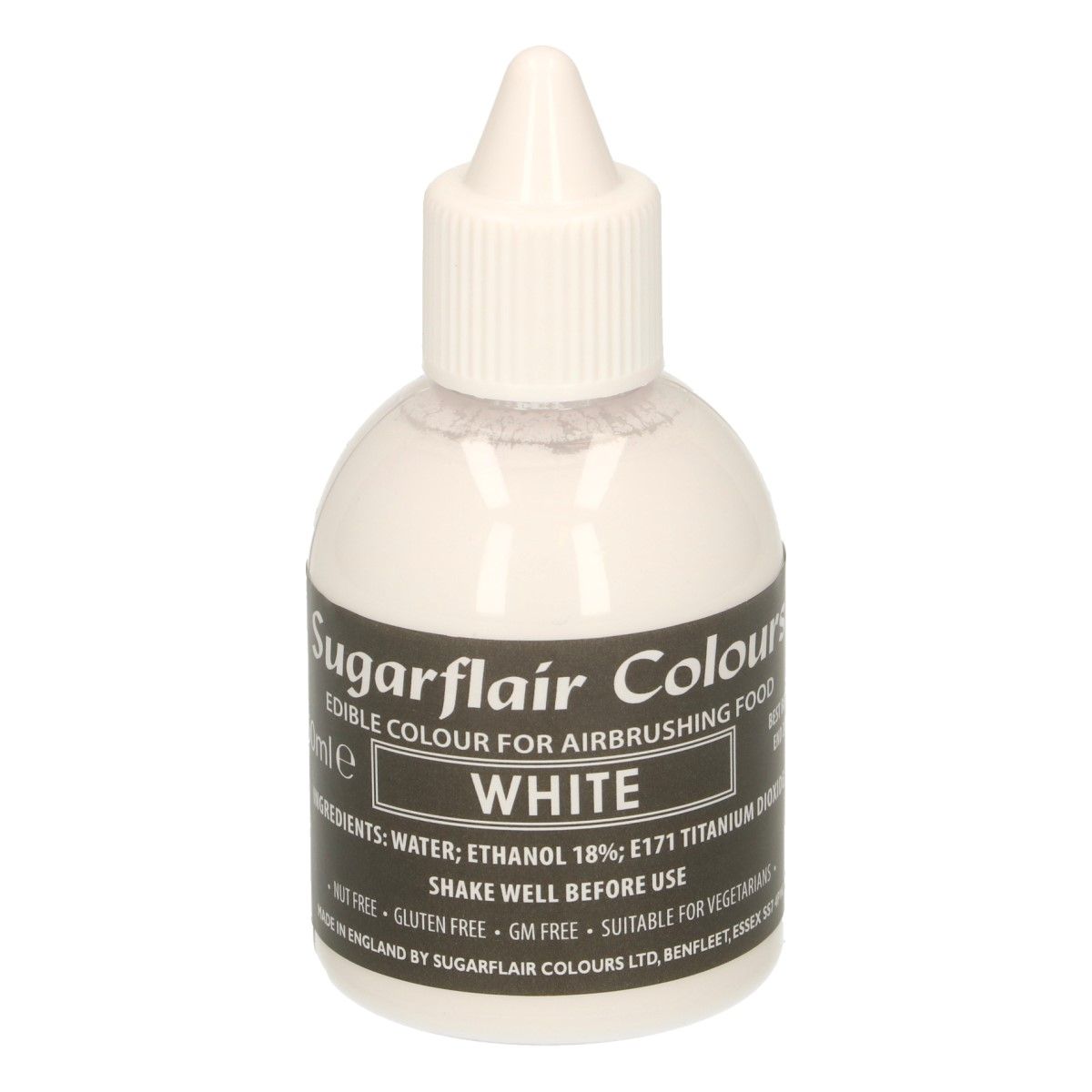 Sugarflair Airbrush Colouring White 60 ml.