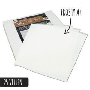 Prints on Pastry Frosty sheets A4 formaat 25 vellen