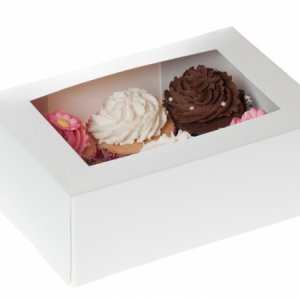 House of Marie doos voor 6 cupcakes met losse inlegger