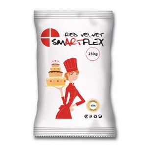 SmArtFlex Red Velvet Vanille Fondant 250 gram