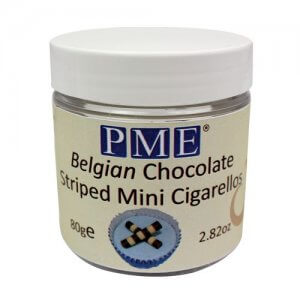 PME Belgische Chocolade Striped Mini Cigarellos 80 gram