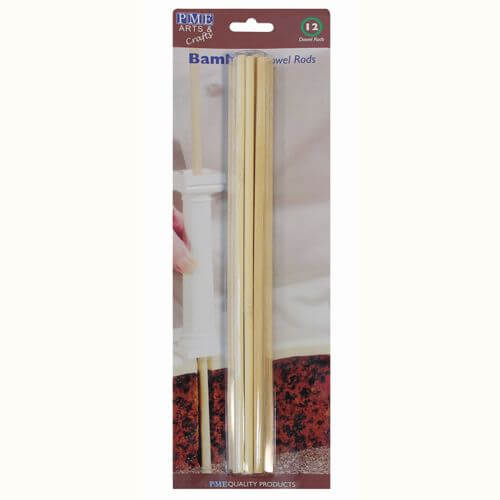 PME Bamboo Dowel Rods set van 12 stuks