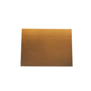 Taartkarton Rechthoek Goud/Zwart 20x30cm per stuk